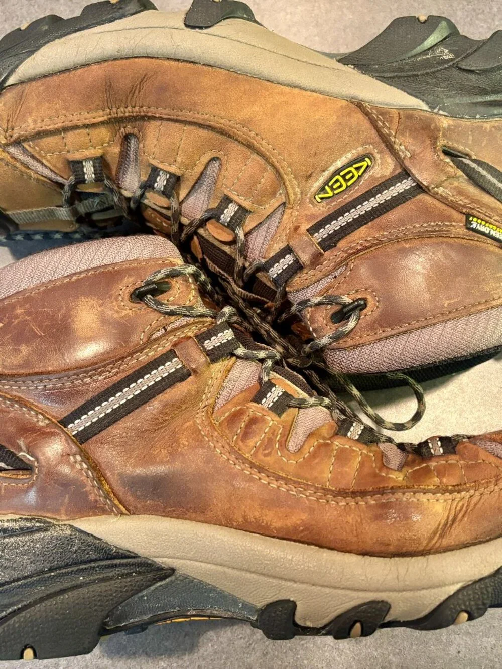 ~~Keen Targhee II Mid Waterproof Brown Leather Hiking Boots Men's Size 11